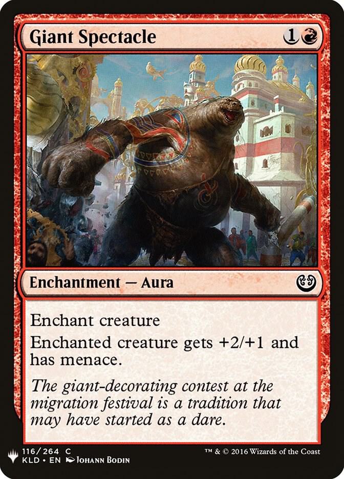 Giant Spectacle 116 card from The List Reprints