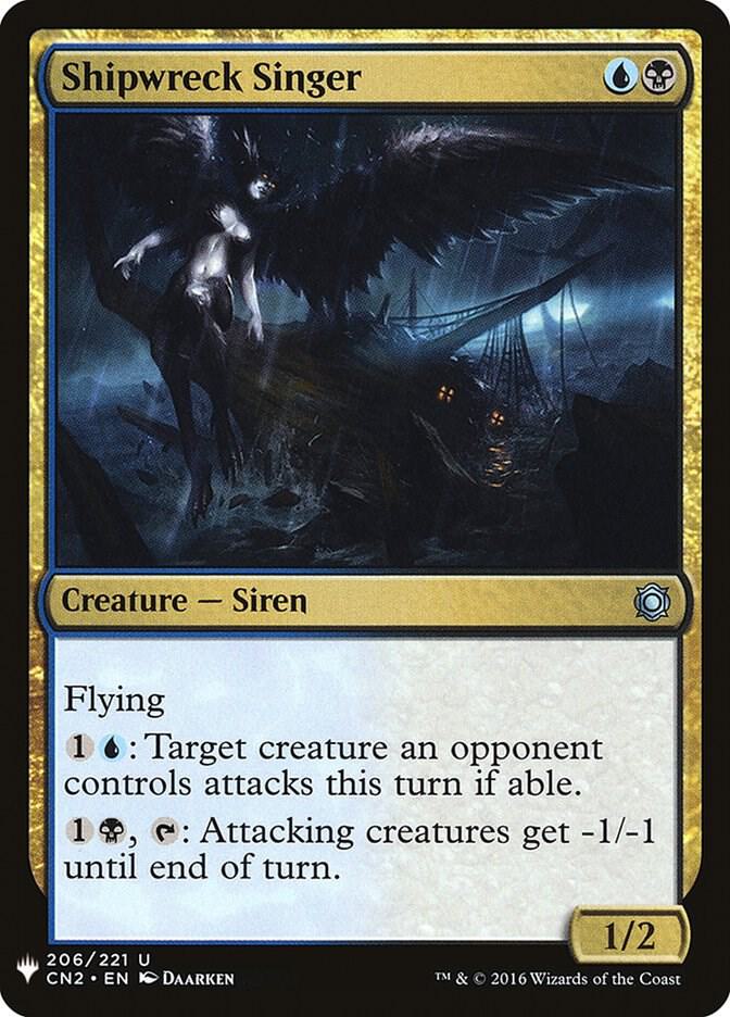 Shipwreck Singer 206 card from The List Reprints