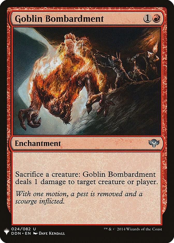 Goblin Bombardment (DDN) 24 card from The List Reprints