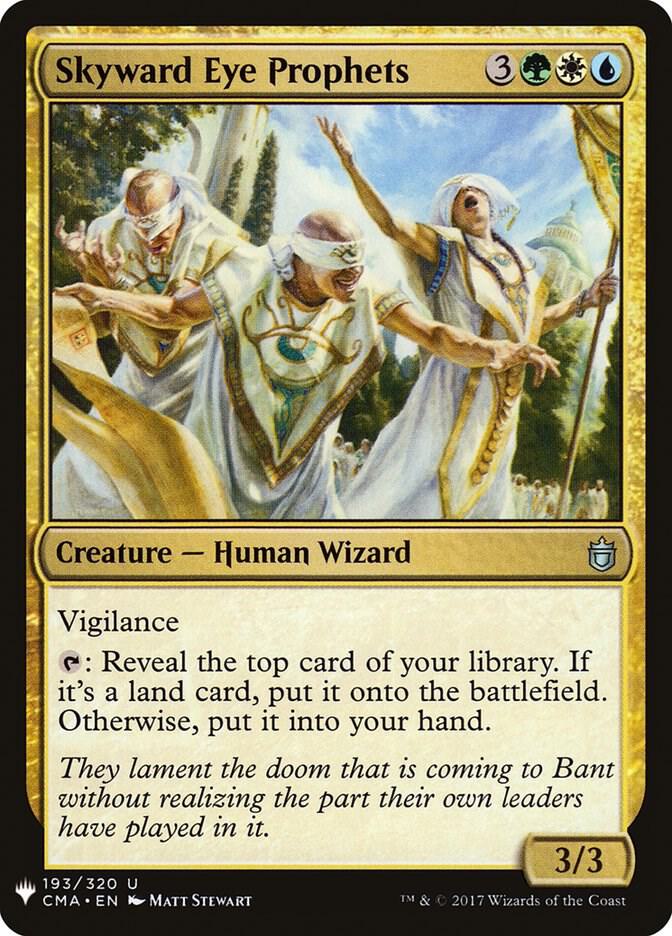 Skyward Eye Prophets 193 card from The List Reprints