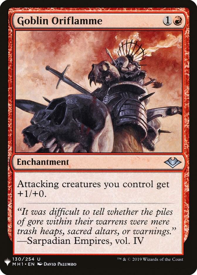 Goblin Oriflamme 130 card from The List Reprints