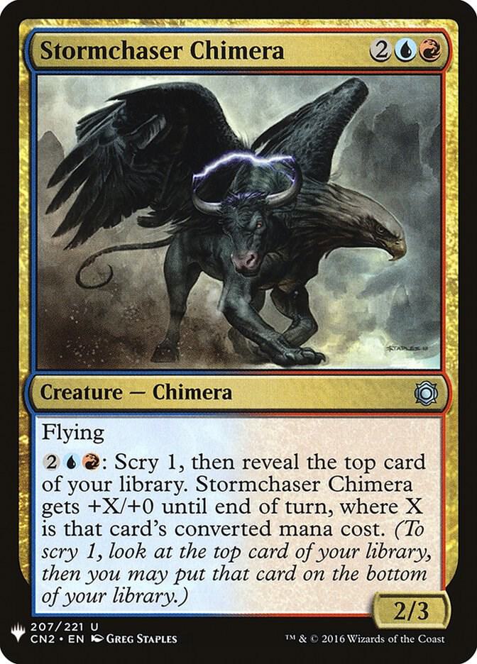 Stormchaser Chimera 207 card from The List Reprints