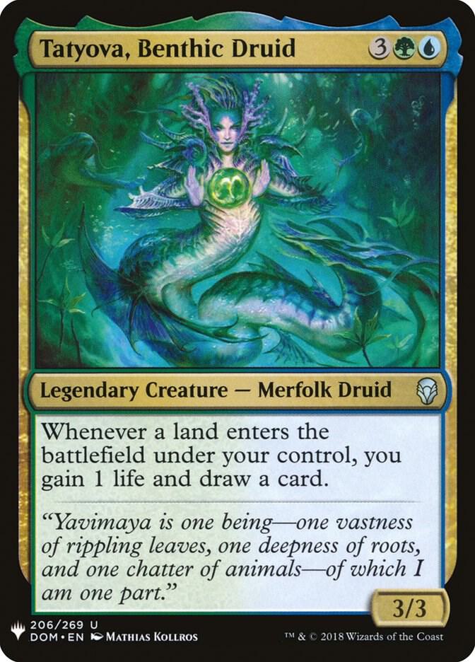 Tatyova, Benthic Druid 206 card from The List Reprints