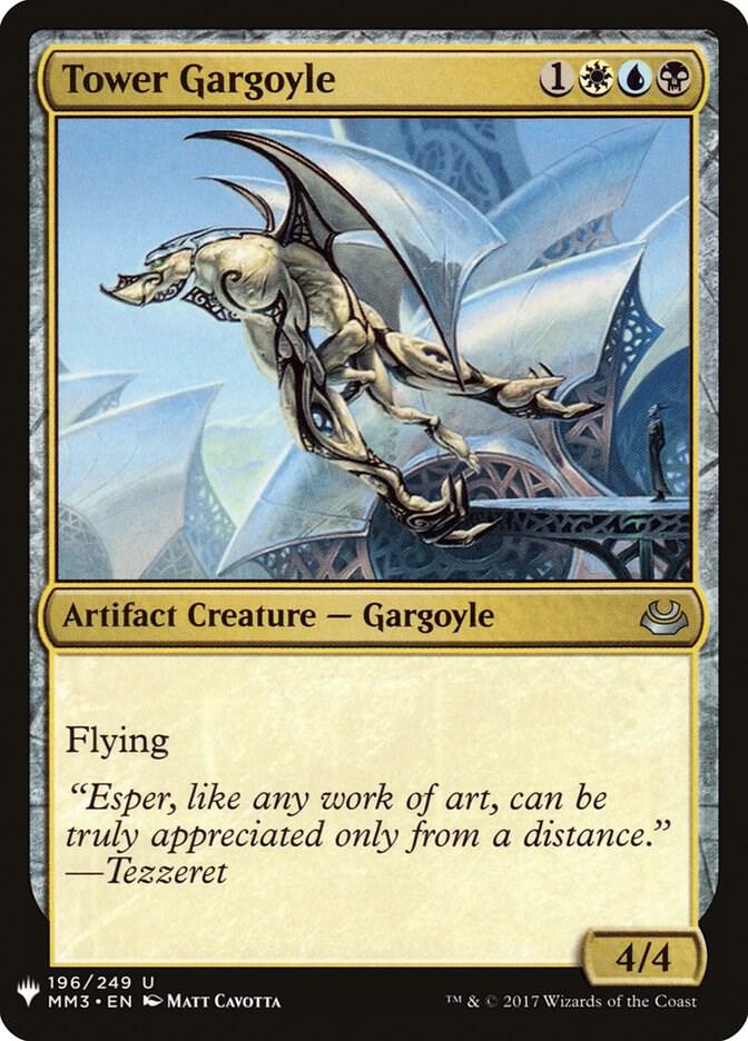 Tower Gargoyle 196 card from The List Reprints