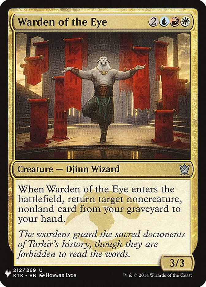 Warden of the Eye 212 card from The List Reprints