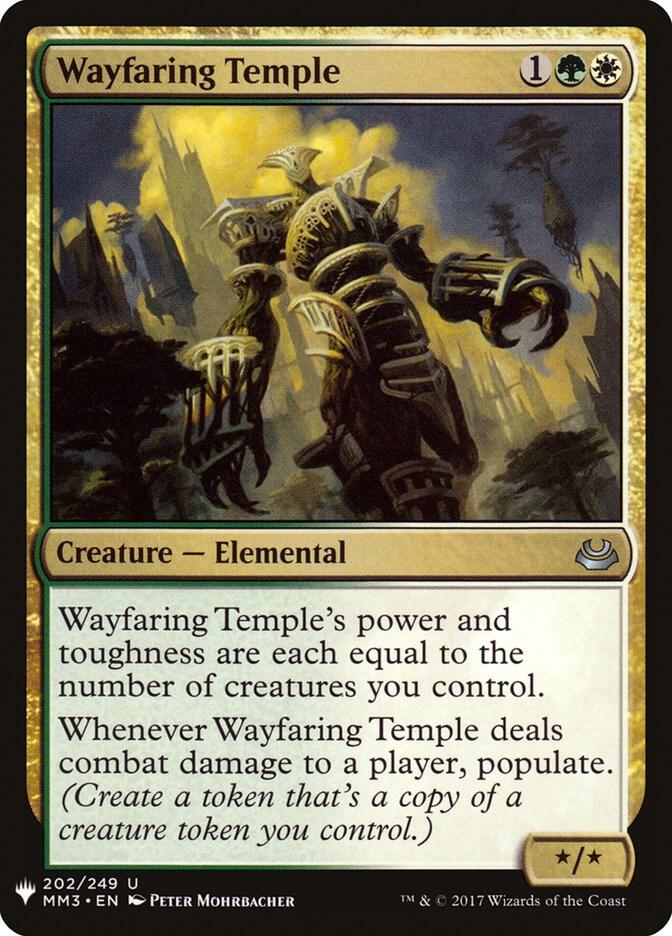 Wayfaring Temple 202 card from The List Reprints