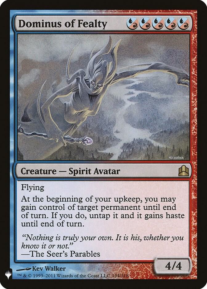 Dominus of Fealty 194 card from The List Reprints