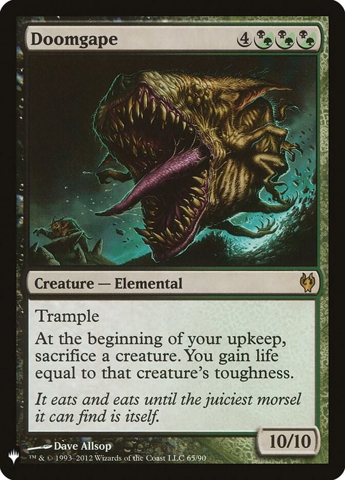 Doomgape 65/90 card from The List Reprints