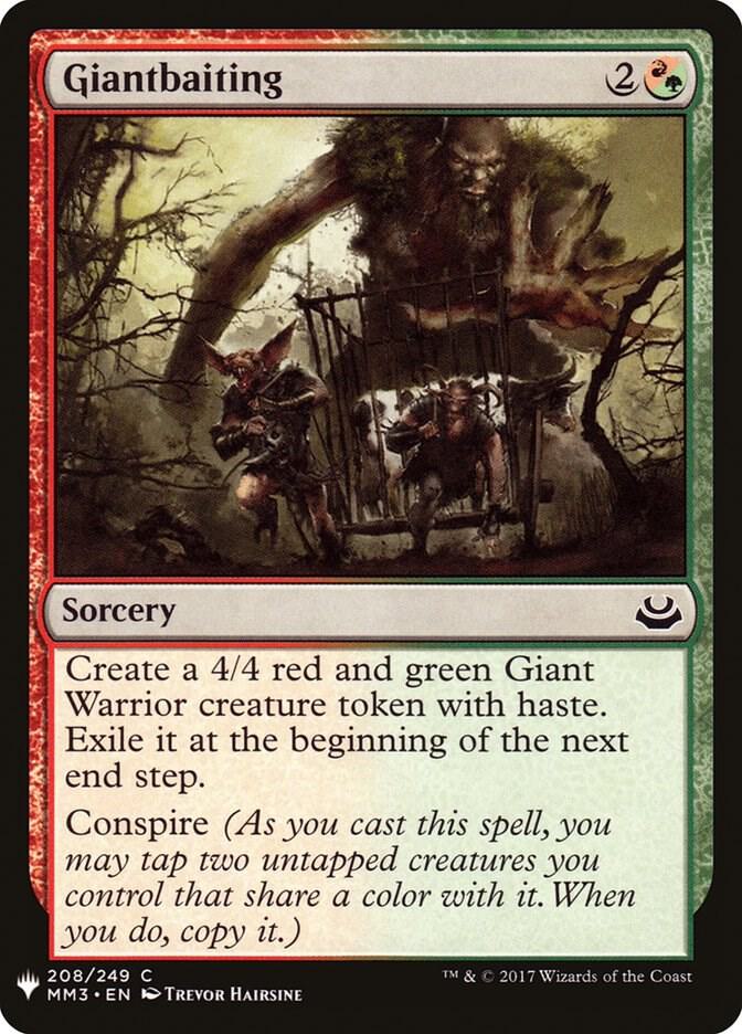 Giantbaiting 208 card from The List Reprints