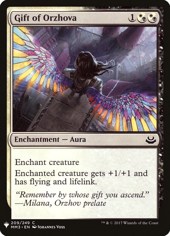 Gift of Orzhova 209 card from The List Reprints
