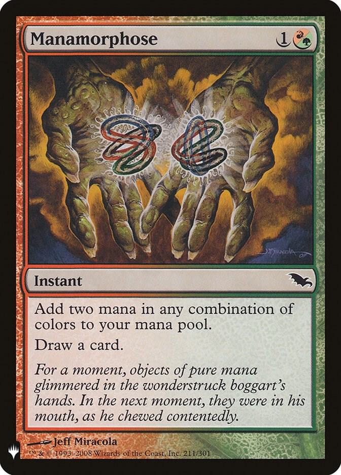 Manamorphose 211 card from The List Reprints