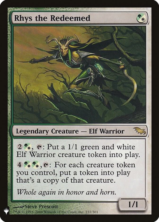 Rhys the Redeemed 237 card from The List Reprints