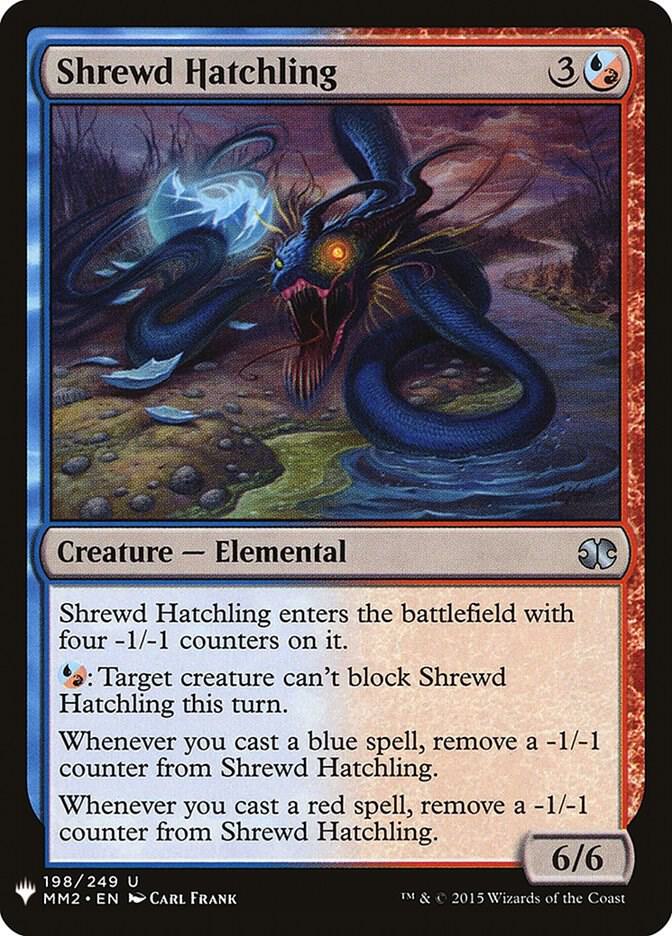 Shrewd Hatchling 198 card from The List Reprints