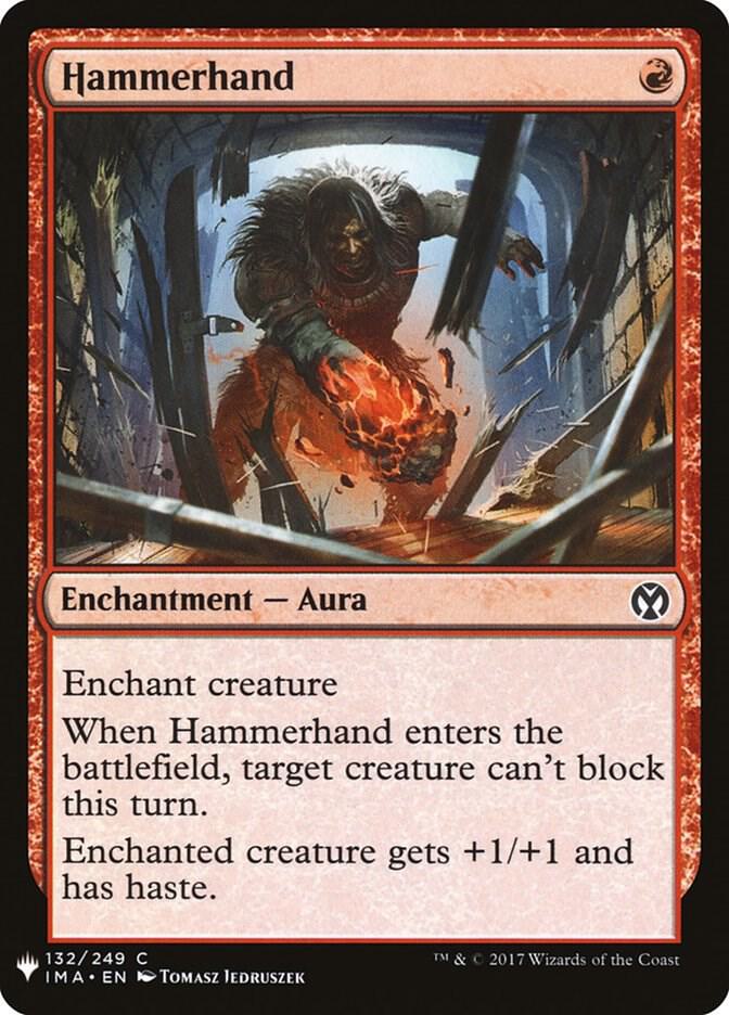 Hammerhand 132 card from The List Reprints