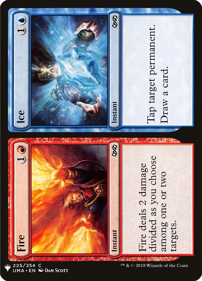 Fire // Ice 225 card from The List Reprints