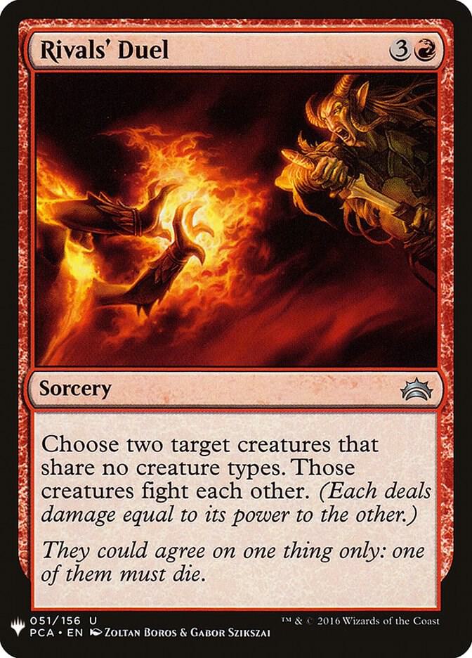 Rivals' Duel 51 card from The List Reprints