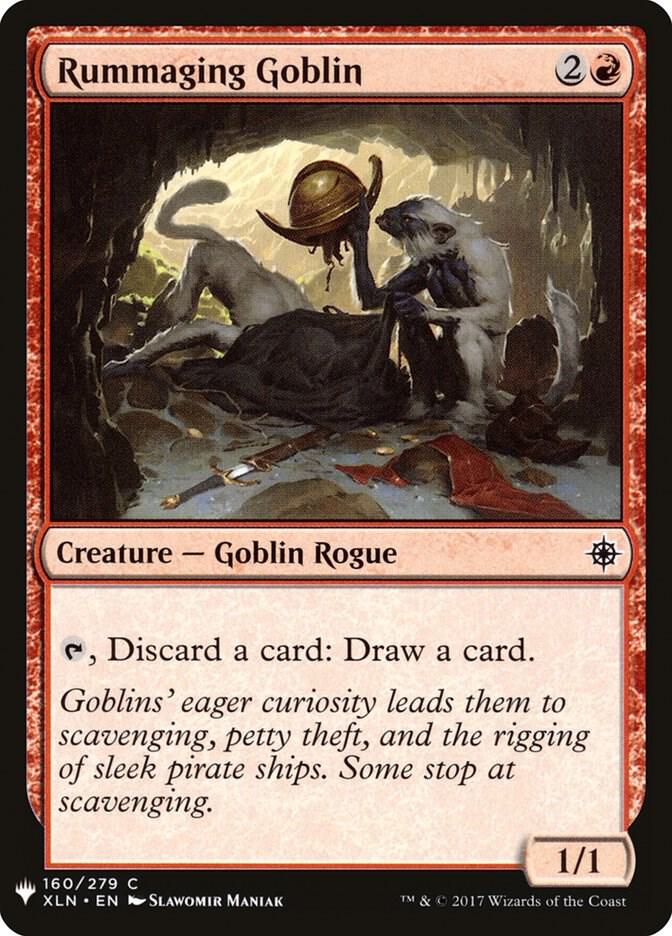 Rummaging Goblin 160 card from The List Reprints