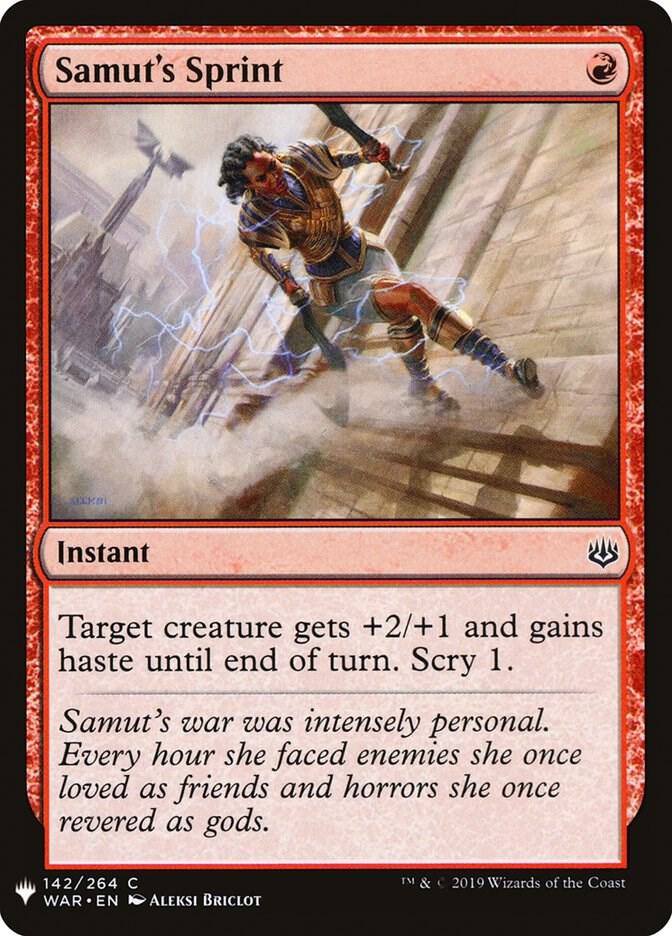 Samut's Sprint 142 card from The List Reprints
