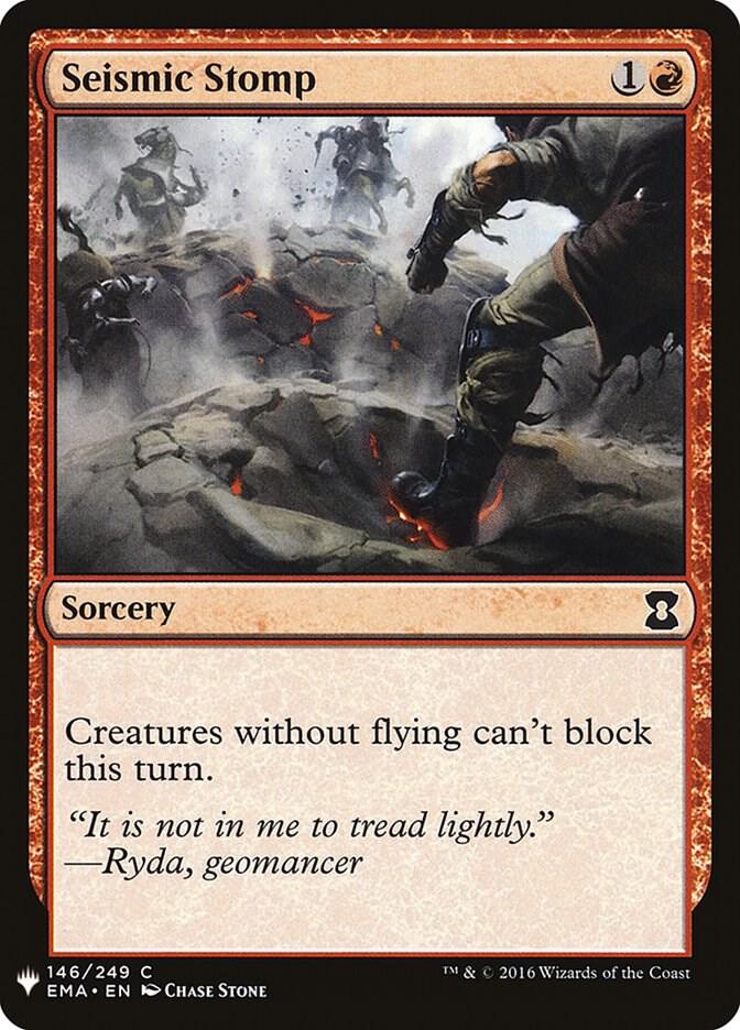 Seismic Stomp 146 card from The List Reprints