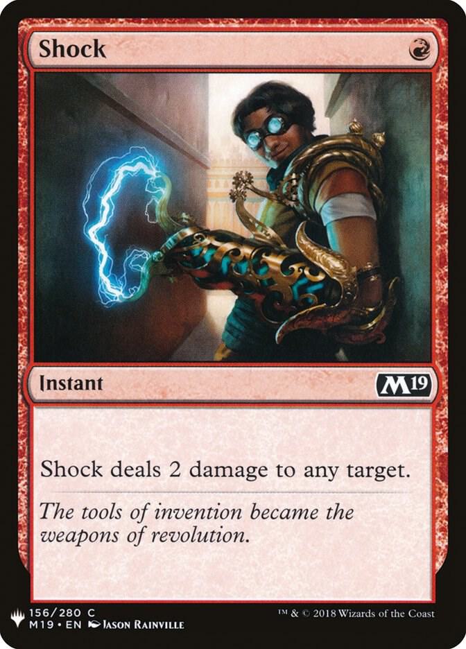 Shock 156 card from The List Reprints