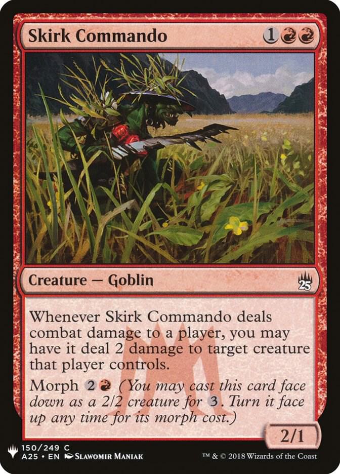 Skirk Commando 150 card from The List Reprints