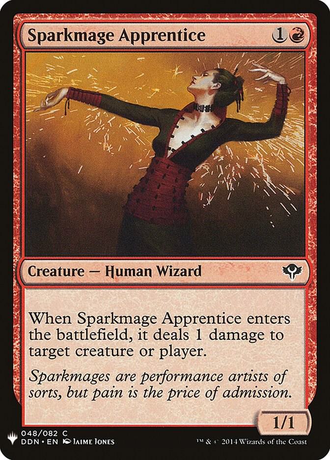 Sparkmage Apprentice 48 card from The List Reprints