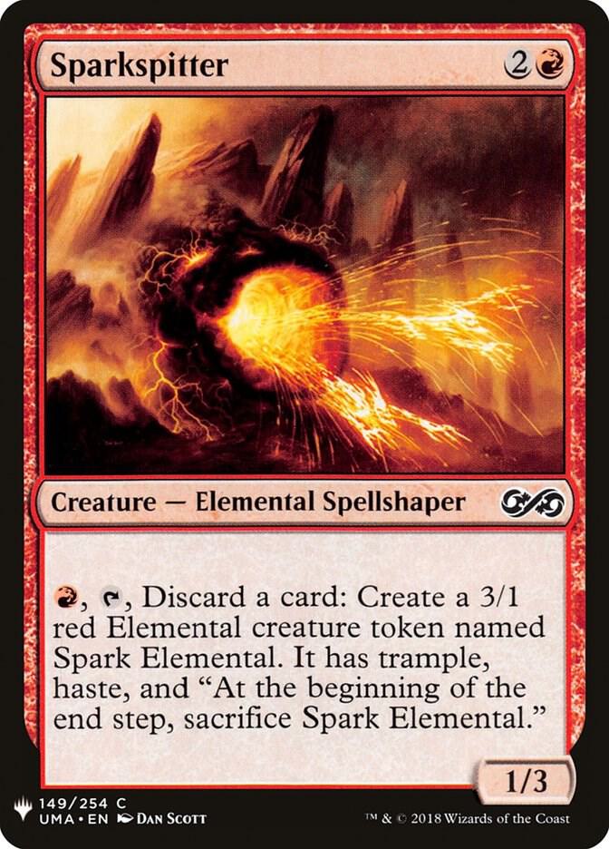 Sparkspitter 149 card from The List Reprints