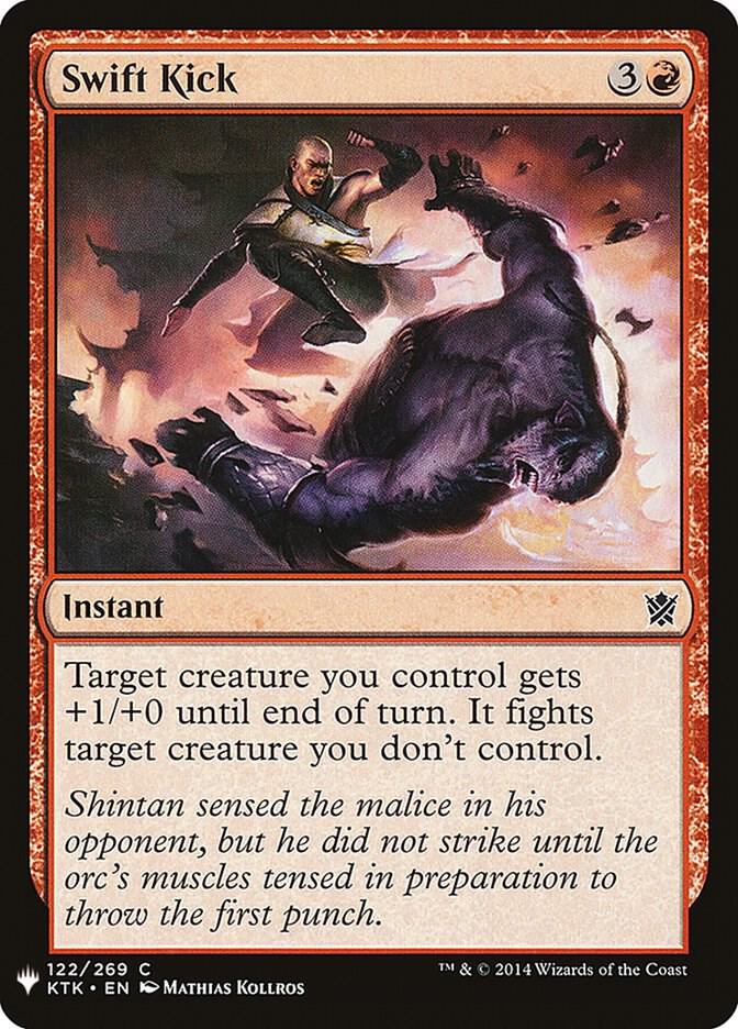 Swift Kick 122 card from The List Reprints