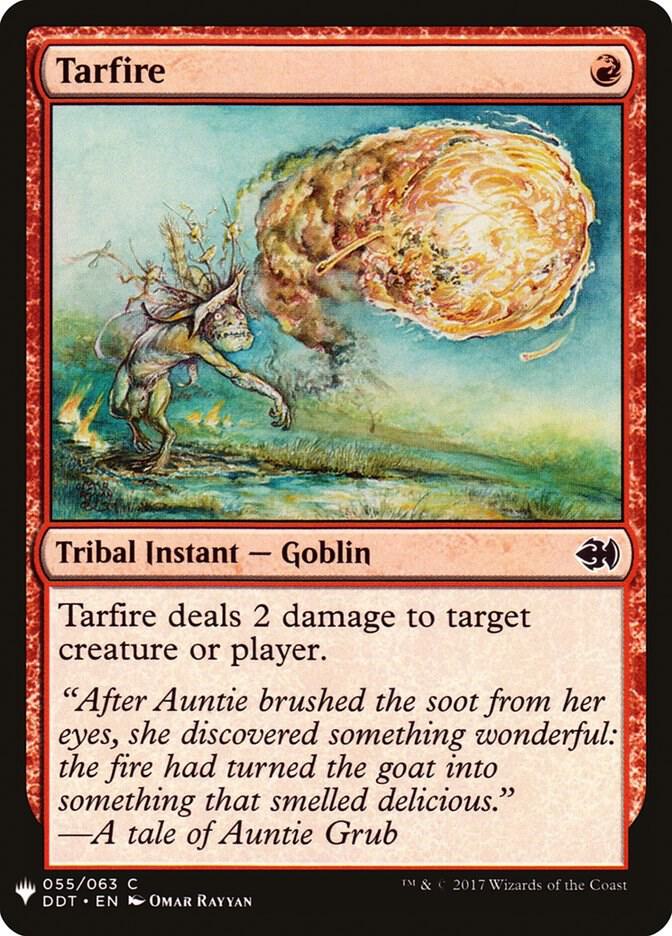 Tarfire 55 card from The List Reprints