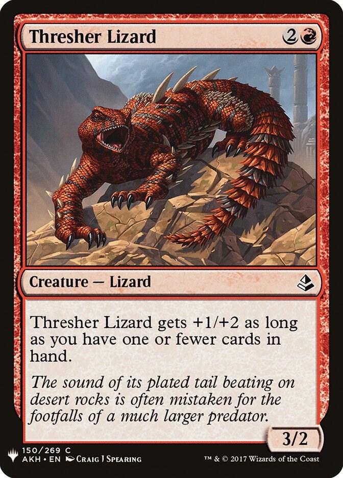 Thresher Lizard 150 card from The List Reprints