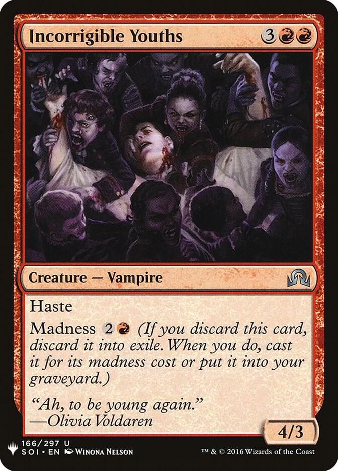 Incorrigible Youths 166 card from The List Reprints