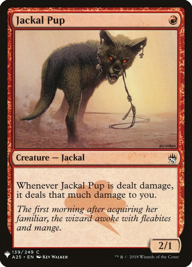 Jackal Pup 139 card from The List Reprints
