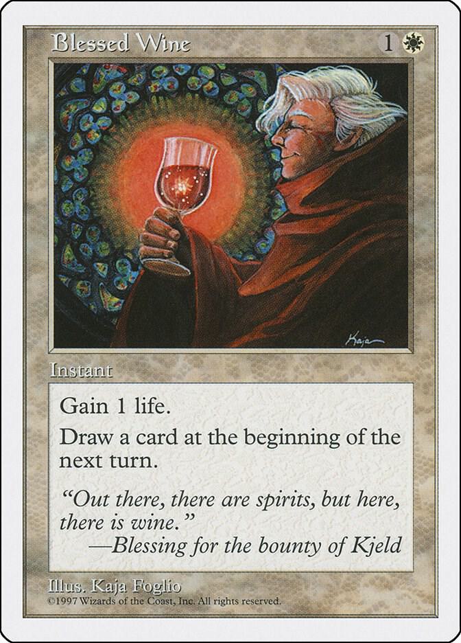 Blessed Wine card from Fifth Edition