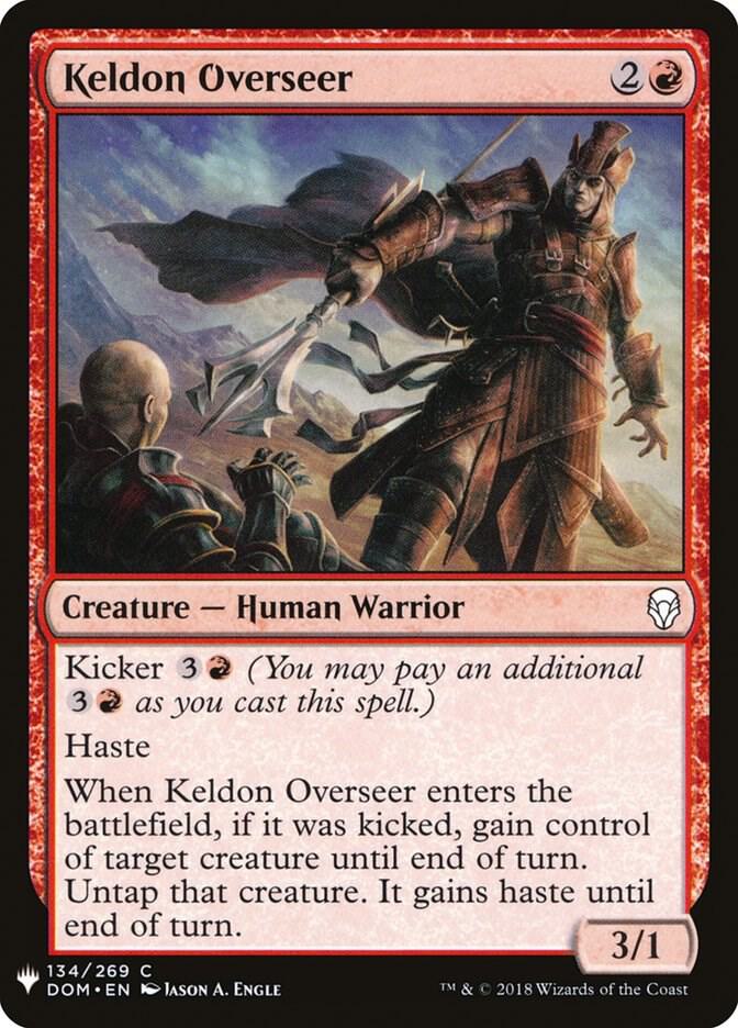 Keldon Overseer 134 card from The List Reprints