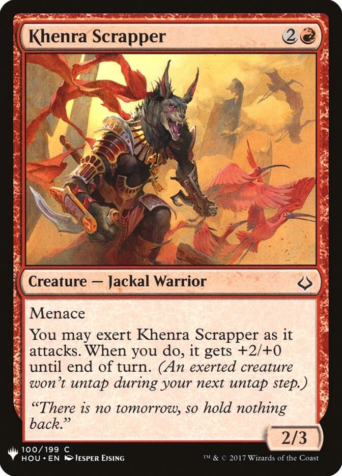 Khenra Scrapper 100 card from The List Reprints