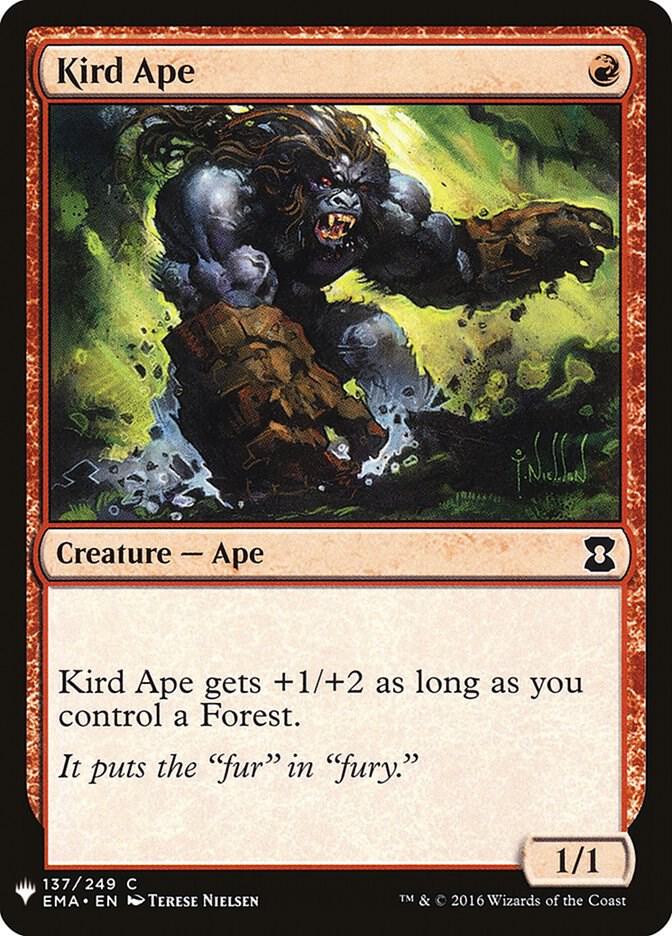 Kird Ape 137 card from The List Reprints