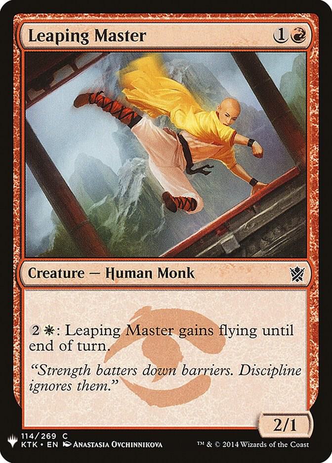 Leaping Master 114 card from The List Reprints