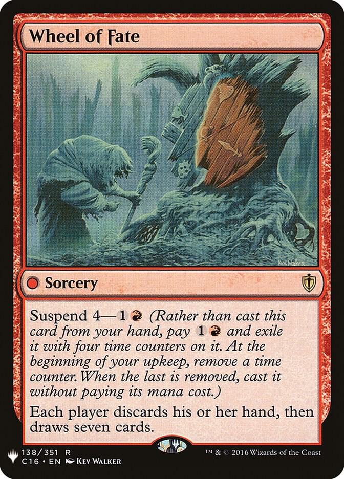 Wheel of Fate 138 card from The List Reprints
