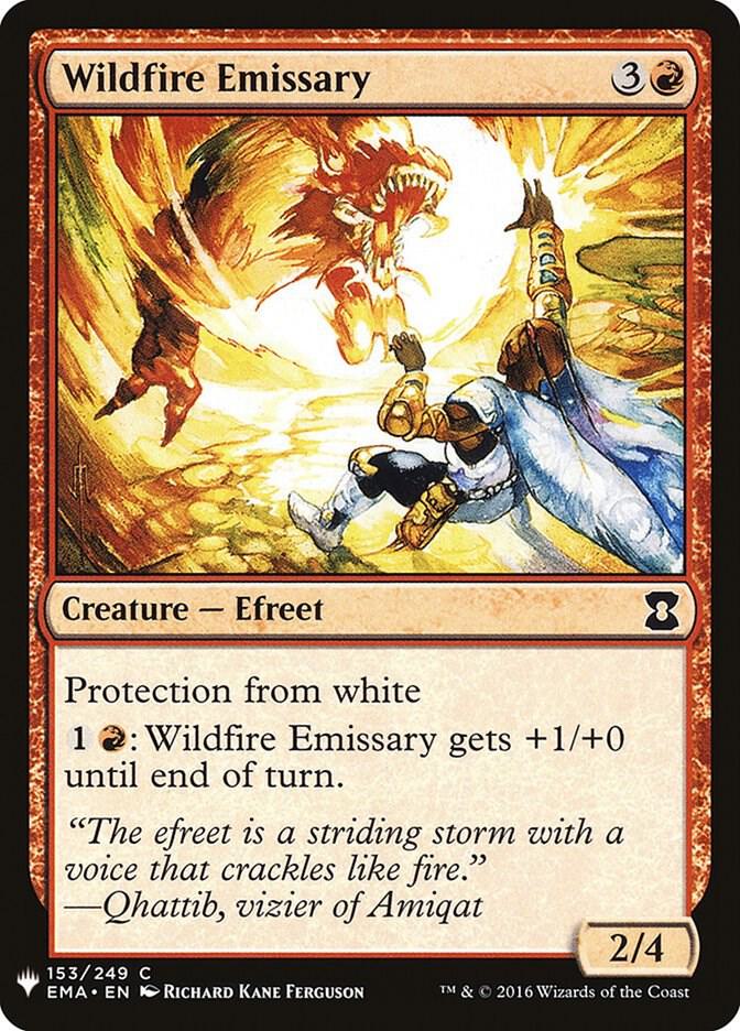 Wildfire Emissary 153 card from The List Reprints