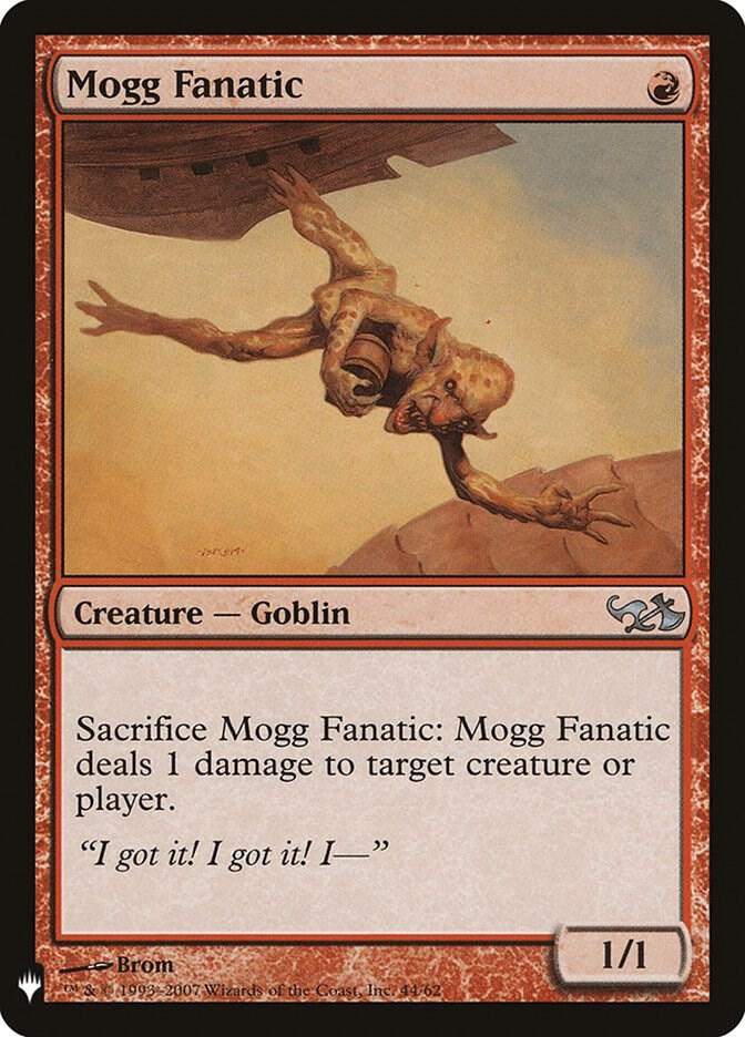 Mogg Fanatic 44 card from The List Reprints