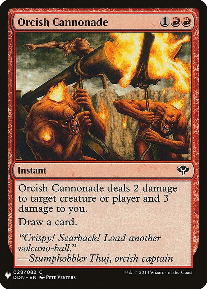 Orcish Cannonade 28 card from The List Reprints