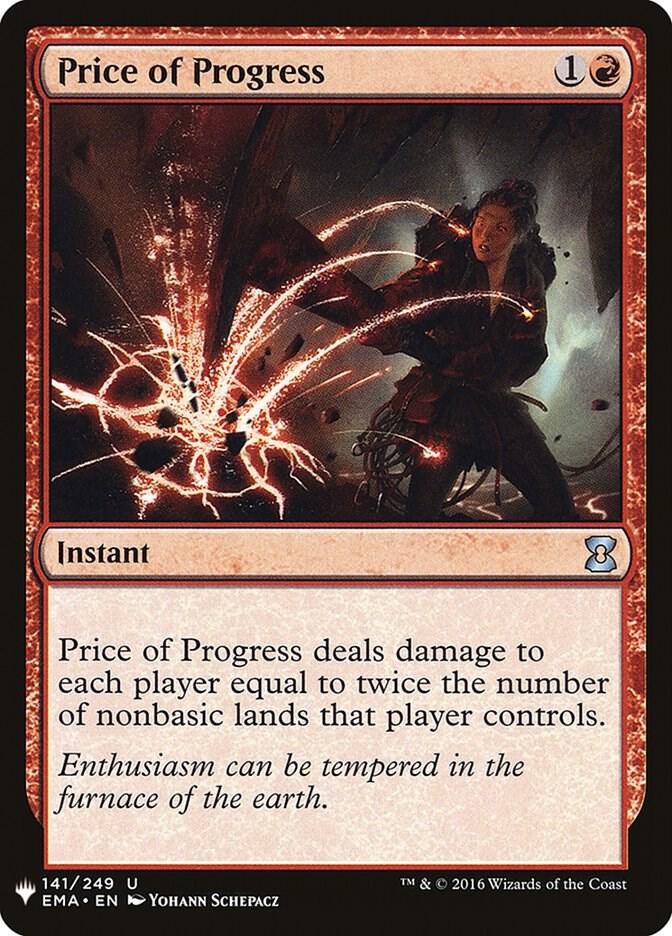 Price of Progress (EMA) 141 card from The List Reprints