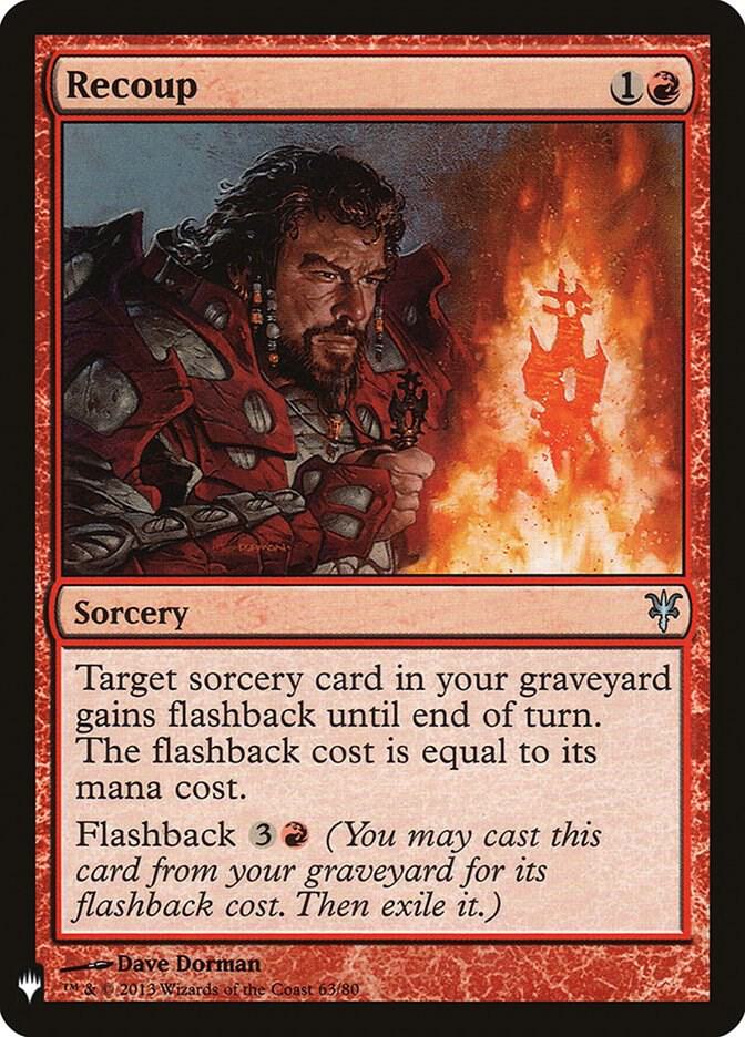 Recoup 63 card from The List Reprints