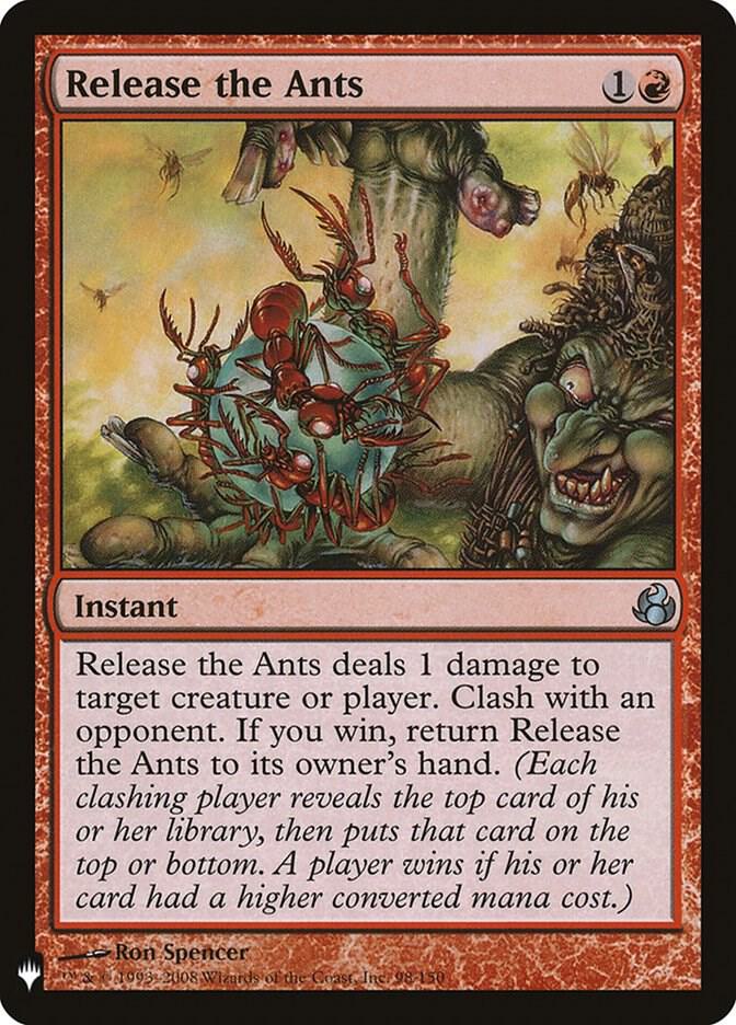 Release the Ants 98 card from The List Reprints