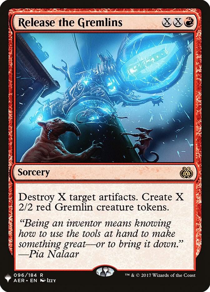 Release the Gremlins 096/184 card from The List Reprints