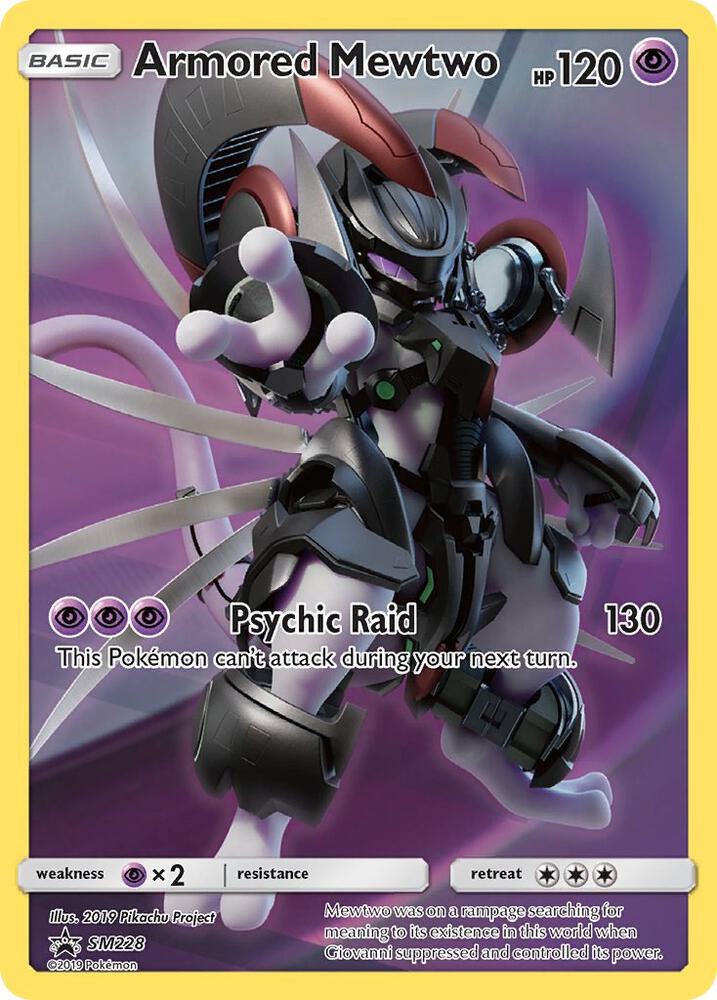 Armored Mewtwo SM228 card from SM Promos