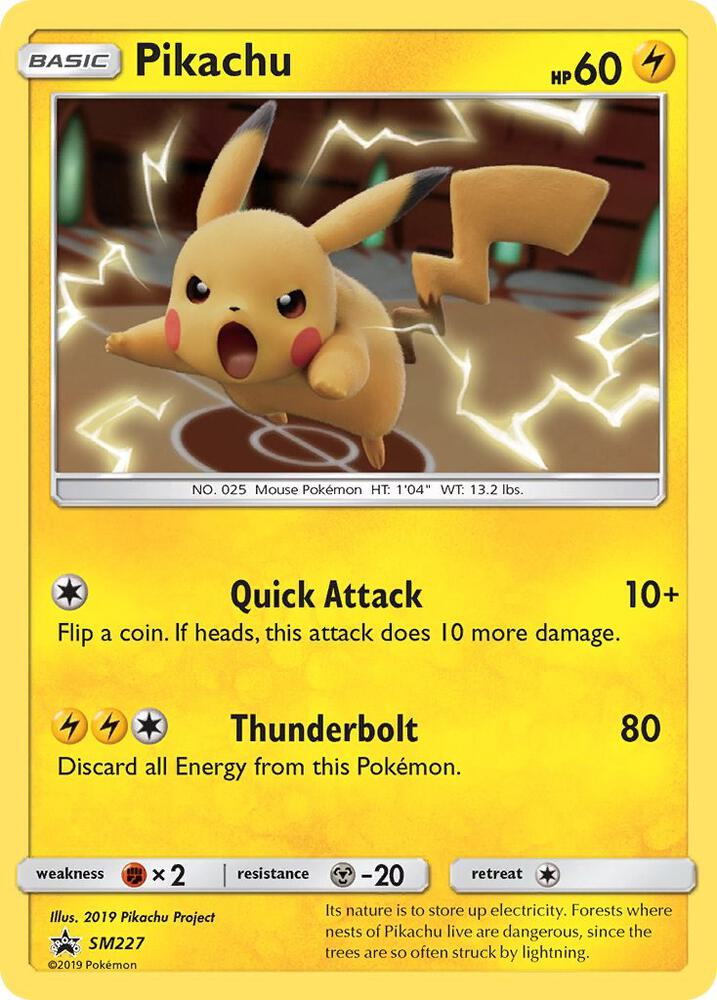 Pikachu SM227 card from SM Promos