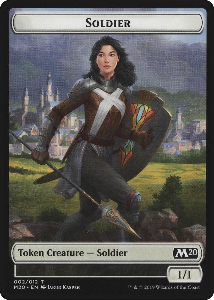 Soldier // Zombie Double-Sided Token 2 // 6 card from Magic Game Night 2019