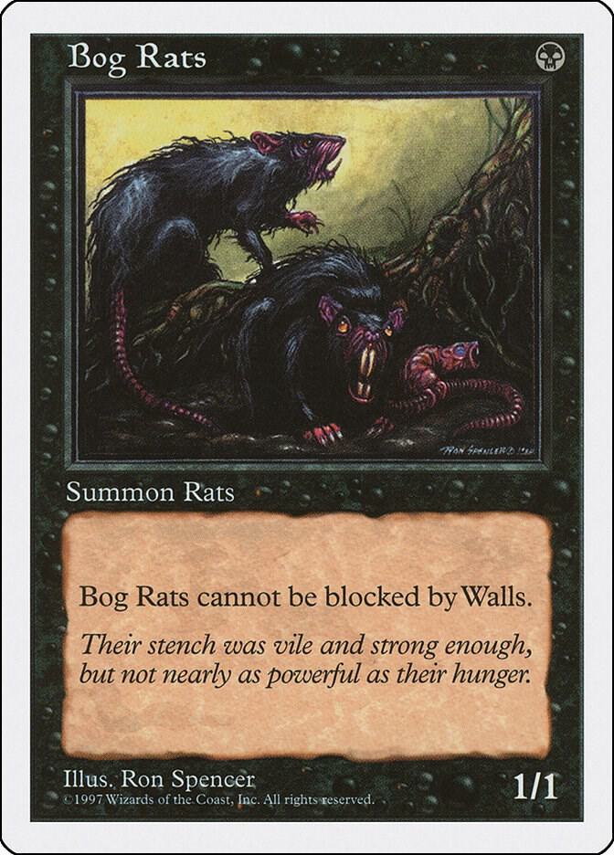 Bog Rats card from Fifth Edition