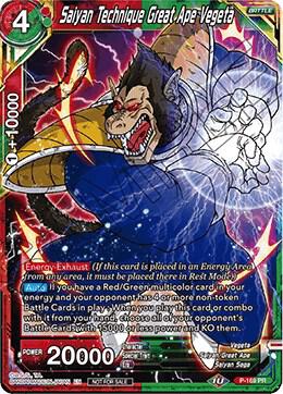Saiyan Technique Great Ape Vegeta P-169 card from Promotion Cards